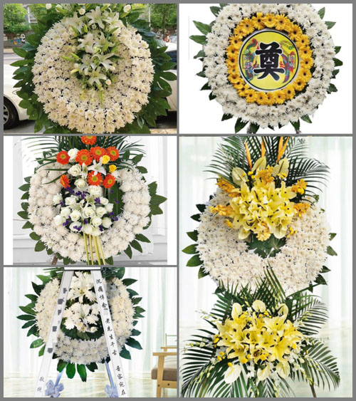 山东青岛胶州市马店镇韩家一村花圈速递